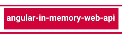 angular in memory web API