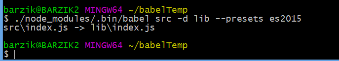 babel-CLI-example