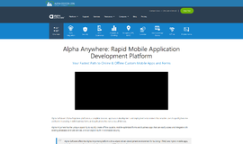 Alpha Anywhere Cross Platform Frameworks App