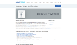 Document Writers SDK Technology General Parsers App