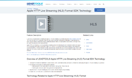 Apple HTTP Live Streaming HLS Format SDK Technology Frameworks App
