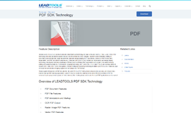 LEADTOOLS PDF SDK PDF App