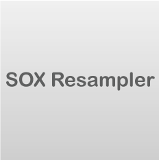 The SoX Resampler Audio Libraries App