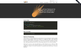 Spark Web Frameworks App